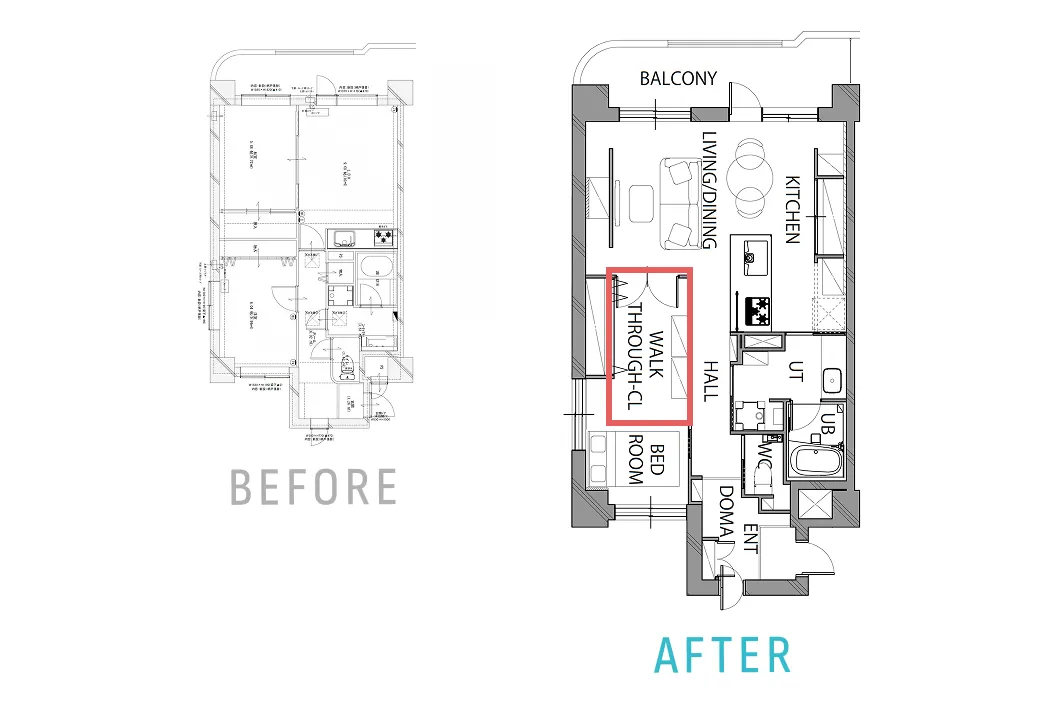 間取り図：ウォークインクローゼット